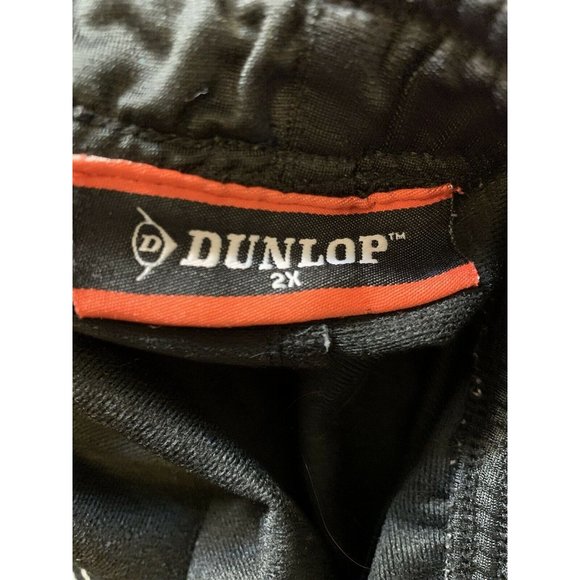Vintage Dunlop Track Pants Men’s Sz‎ 2XL Black Warm Up Unlined Jogger - Picture 2 of 6